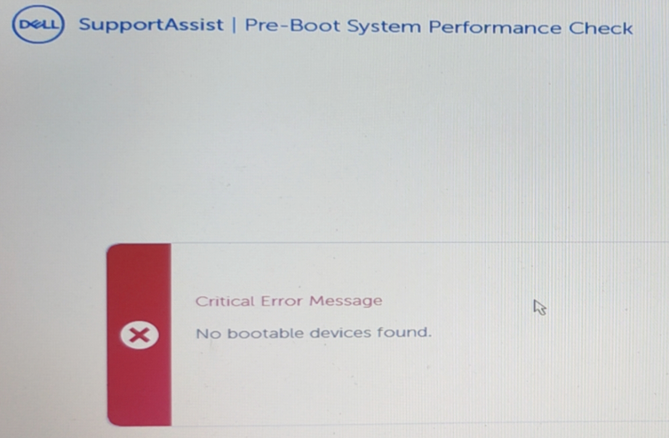 X_CFno boot device found