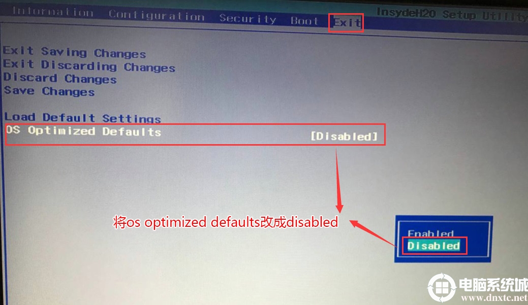 OS Optimized DefaultsOÞDisabled